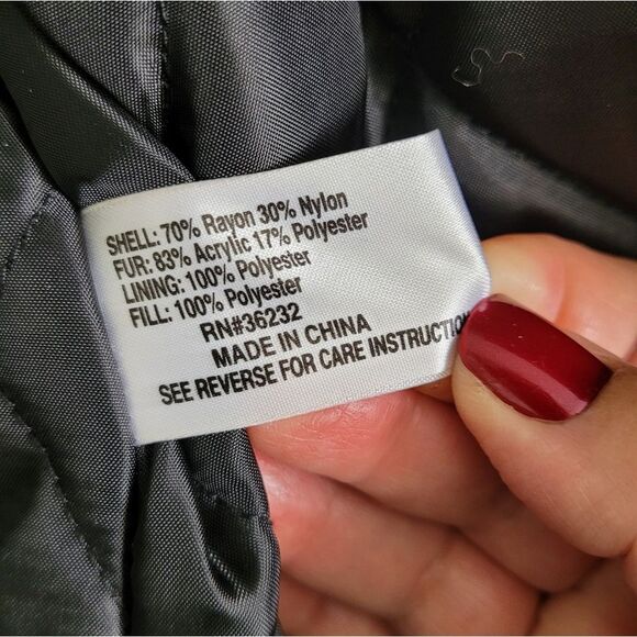 Final Sale 🔥Black GALLERY Jacket with Faux Fur Trim Size Small - Picture 13 of 16